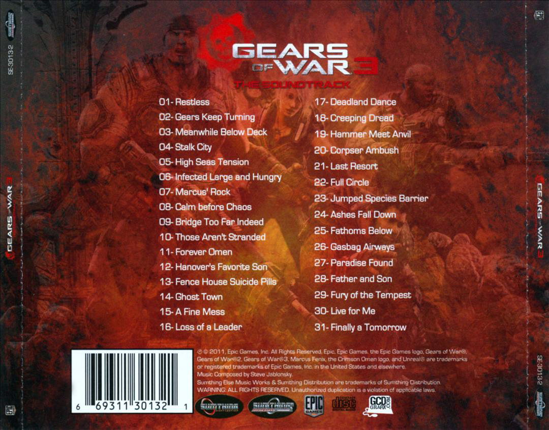 Gears of War 3 Soundtrack, Gears of War Wiki